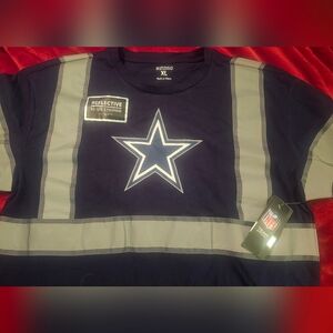 NFL Dallas Cowboys Star Logo Navy Hi Vis Reflective Shirt